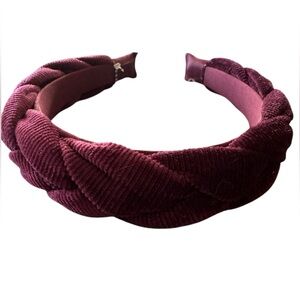 NWT burgundy corduroy headband